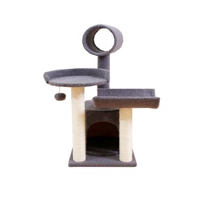 China Sustainable Multi Function Cat Scratching Big Tree House Pet Cat Claiming Toys for sale