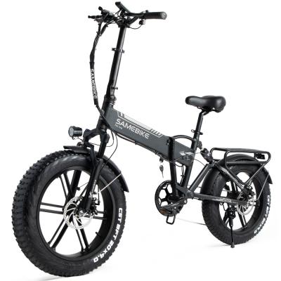 China 48V/10AH500W 7S Aluminum Alloy Frame Disc Brake LCD Display 4.0fat meter tires Folding Electric Bicycle Bike for sale