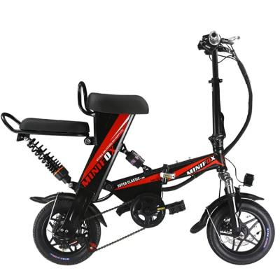 China Hot selling aluminum alloy wholesale e bike 12inch 250w portable electric folding bicycle for sale