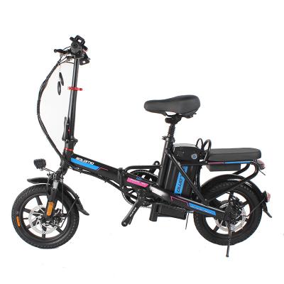 China Aluminum alloy OEM factory small volume 16 inch aluminum alloy folding frame 7 speed mini folding electric bike for sale