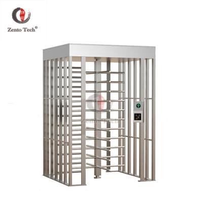 China AC 220V Pedestrian Turnstile Gate Full Height 1450*1500*2300mm for sale