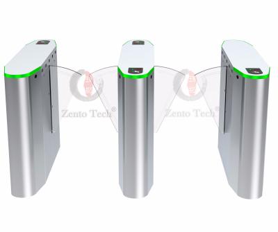 China 12V Level Signal Stainless Steel Turnstiles Flap Gate Barrier 1.5mm Housing for sale