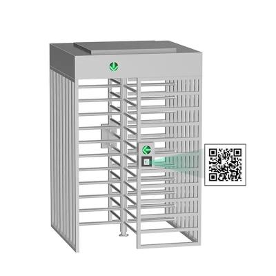 China RS485 Access Control Full Height Turnstile Gate With QR Code Reader for sale