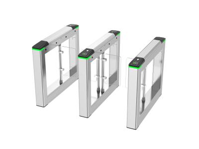 China Zento Turnstile Security System Swing Barrier Gates Access Control With Card Reader for Gym Building for sale