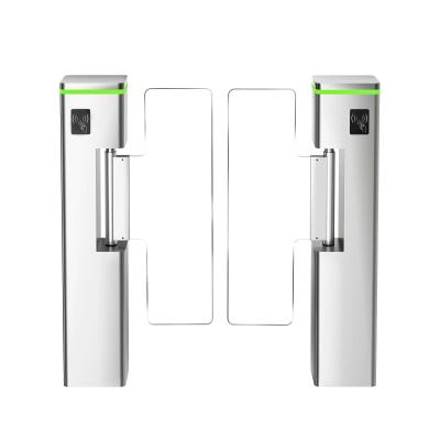 China Supermarket Swing Gate Barrier Turnstile Entrance RFID Card Access Control Sytsem for sale