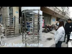 Full Height Turnstile Gate Security Face Recognition Turnstile Gate Security Entrance Access Height