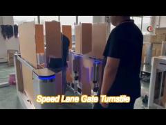 automatic ab door anti-tailgating speedlane turnstile gate for apartment entrance access control sys