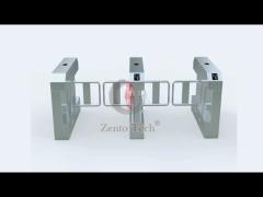 Automatic Access Control Swing Barrier Gate Turnstile Fast Speed With Card Reader