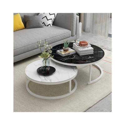 China Adjustable Stylish Living Room Furniture Modern Round Folding Coffee Accent (Other) Side Table for sale