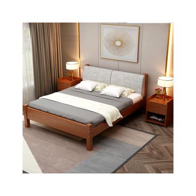 China (Other) Factory direct sale good quality modern large adjustable solid wood bed for sale