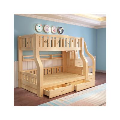 China Furniture Factory Direct Supply Environmentally Friendly Child Solid Wood Solid Wood Bunk Bed for sale