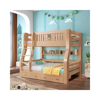 China MODERN Solid Wood Wooden Furniture Kids Bunk Beds Frame Bedroom Furniture Sets Cheap Bunk Beds For Sale for sale