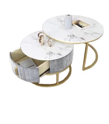 China Gano brand (height) adjustable luxury modern marble restaurant top coffee table with storage for sale