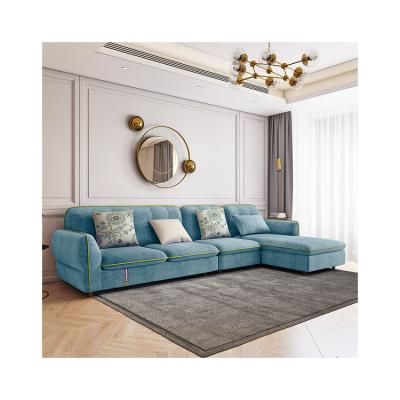 China New Design Adjustable Home Living Room Furniture Modern Bow Velvet Upholstery Fabric Sofa (Other) for sale