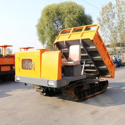 China Diesel Engine Rubber Garden Dump Truck Mini Crawler Track Carrier Dump Truck Chinese Crawler Dump Truck for sale