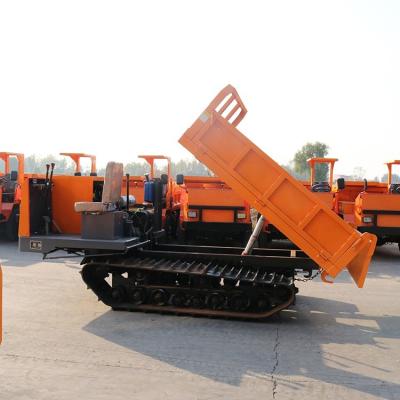 China Mini Track Carrier Crawler Hauler Dumper 2T Mini Garden Rubber Crawler Dump Truck for sale