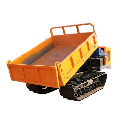 China Mini Track Carrier Crawler Carrier Dumper 1T Rubber Track Dumper For Agricultural for sale