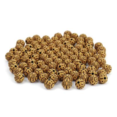 China DIY Jewelry Making Bein 10MM Round Acrylic Beads Coffee Color Loose Beads For Jewelry Making Diy Accessories 60pcs/bag for sale