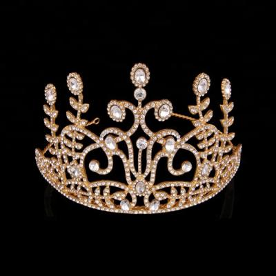 China American and European style zinc alloy rhinestone and crystal bridal crown wedding bridel crown tiara for sale