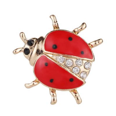 China Fashion New Style Fashion Animals Series Insect Ladybug Brooch Pins for sale