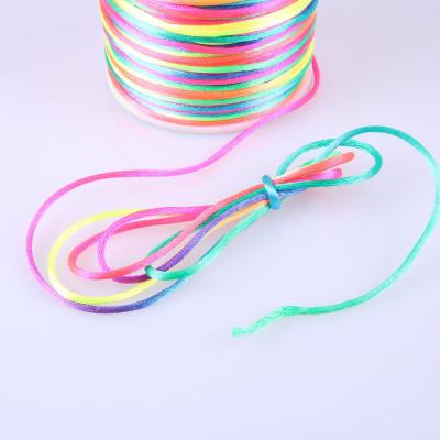 China DIY Jewelry 2mm*50yards Korea Multicolor Polyester Silk Thread for sale