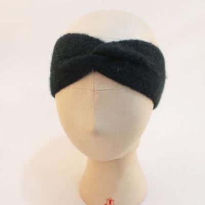 China 24%RP Recycled Polyester Blended Gossip Knit Headband Alpaca Fiber Knit Headband for sale