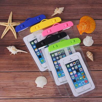 China PVC Water Proof Phone Pouch Case Bicycle Swim Rafting Waterproof Mobile Phone Bag 6inch and Smaller for sale