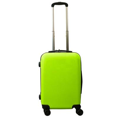 China Light Green Bottom Travel Mini Hardshell Baby Toddler Spinner Trolley Luggage Carry On Bag With Multiple Compartments For Airplane Travel for sale