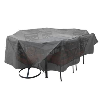 China Protect Furniture Gray Waterproof Dust Rain Cover Protector For Outdoor Garden Table And Chair 279 X 216 Cm for sale