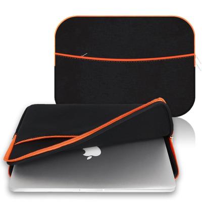 China Protective and Accessory Portable Sleeve Neoprene Laptop Sleeve Carrying Bag with Front Pocket for 12 Inch MacBook and Laptops for sale