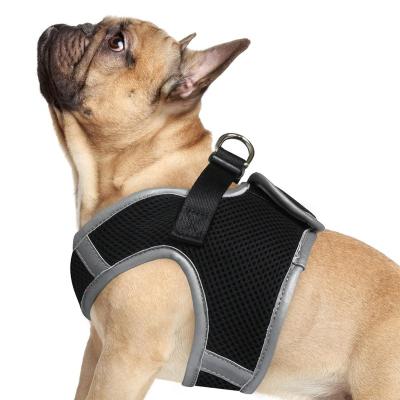 China Thoughtful No Pull Obstruction Night Thoughtful Dog Padded Mesh Safety Harness Vest Medium Size for sale