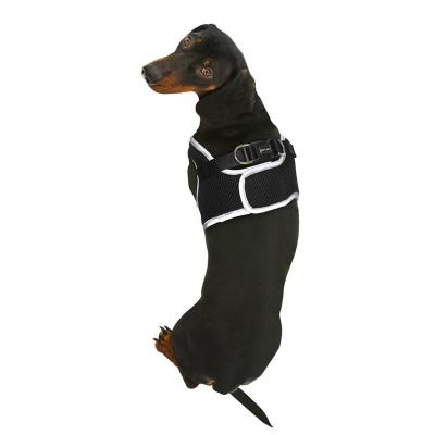 China Lightweight Padded Reflective Dog Mesh Safety Harness Vest for Small Dogs Night Walks for sale