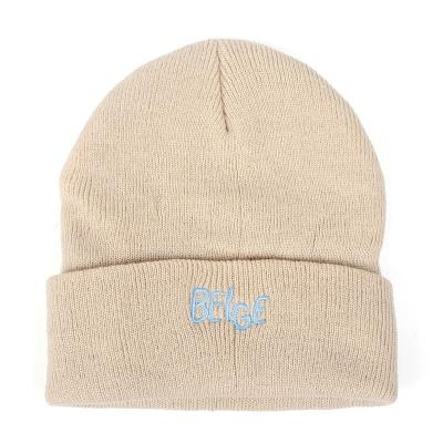 China Custom Embroidery Printed Pattern Knitted Beanie Winter Warm Knitted Hat COMMON for sale