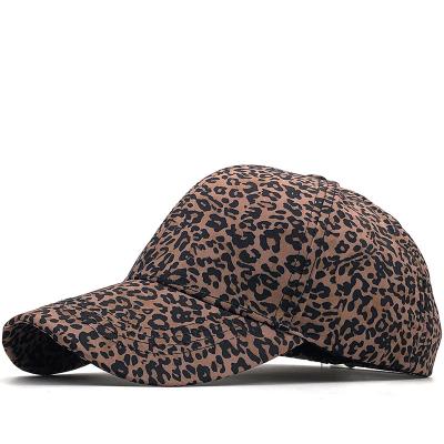 China NEW COMMON Neutral Leopard Print Baseball Cap Men's Women's Sports Hats Whit Classic Cotton Adjustable Outdoor for sale