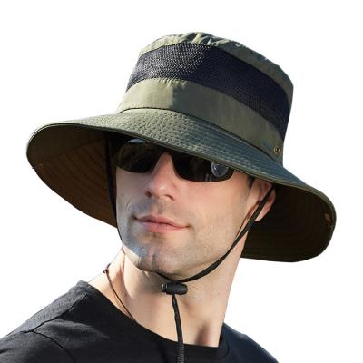 China Outdoor Breathable Character Summer Mountaineering Hat With Big Brim Sun Hat for sale