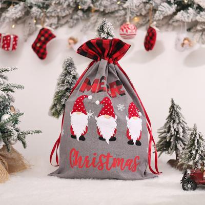 China Factory direct new fashion drawstring christmas gift bag kids gift bag candy bag for sale