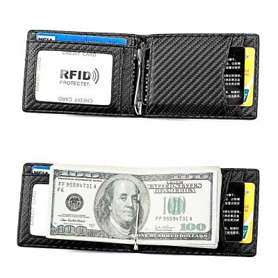 China Wholesale High Quality Carbon Fiber Wallet Men Wallet Anti-theft Logo Customization Rfid Cowhide Wallet Anti-theft Carbon Fiber Wallet for sale