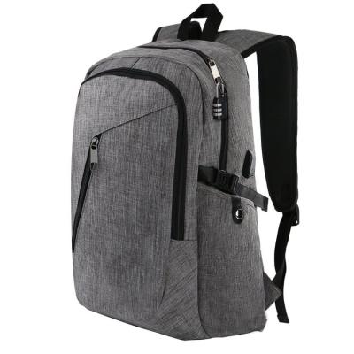 China With USB Backpack New Men's Travel Computer Backpack Oxford Password Lock Casual Student Schoolbag for sale