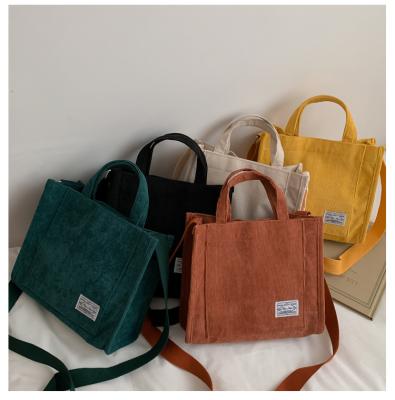 China 2021 New Fashion Korea Small Canvas Handbags For Women Trend Tote Shoulder Bag Casual Handbag for sale