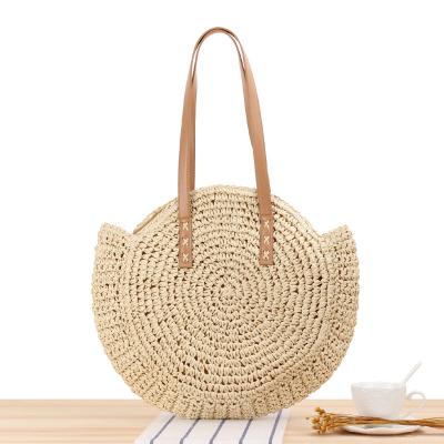 China 2021 High Quality Shoulder Shopping Bag Factory Price Handmade Straw Bag Rattan Handbag New for sale