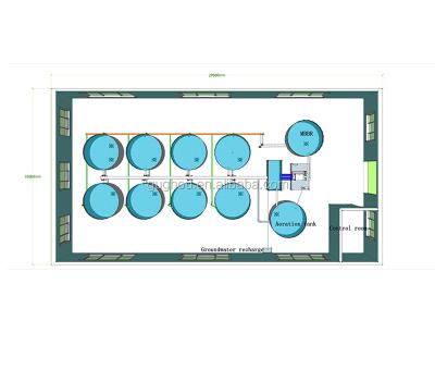 China 200T Water Saving Recycling Aquaculture System for sale