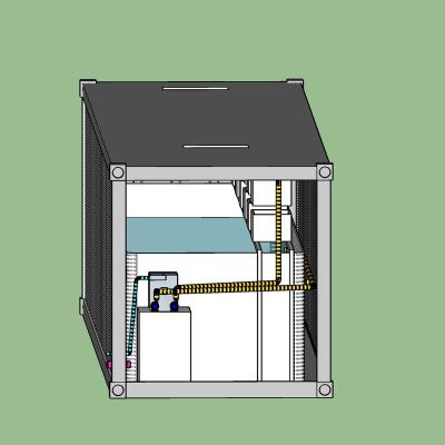 China Containerized Fish Farm 25M3 RAS Salt Water System For Fish Farm In Containers for sale