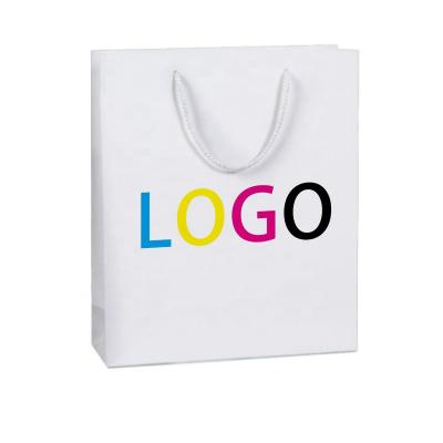 China Wholesale Recyclable Custom Design Logo Printing Drawstring Cardboard Gift Paper Bag Promotional Jewelry Packaging for sale