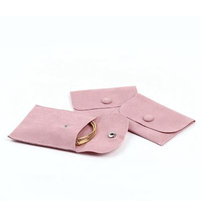 China Quality Fashion Velvet Packaging Rings Necklace Rings Envelope Velvet Jewelry Pouch Recyclable Guaranteed Single Bag for sale