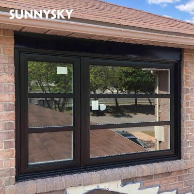 China Rv Folding Screen Fixed Square Aluminum Windows With Double Tempered Glass for sale