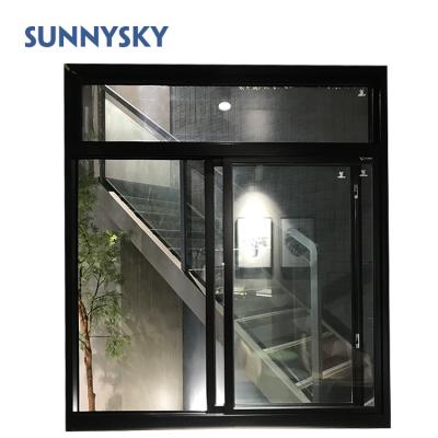 China Folding Filipino Glass Window And Sliding Screen Door With Mosquito Net for sale