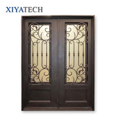 China Modern Design Heavy Duty Wrought Iron Exterior Door That Works St George Utah for sale