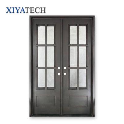 China Waterproof manufacturer painted covers online selling how to clean wrought iron door with transom for sale