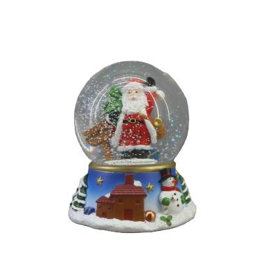 China New Handcrafted Millimeter Man Snow Globe Santa Claus Christmas Water Globe Snow 100 Ideas For Home Decoration for sale