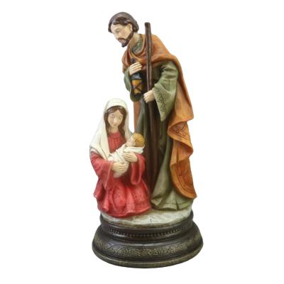 China Trend Customized Craft Hand Made Christian Religious New Resin Figures And Family Statue Catholic Holy Items for sale